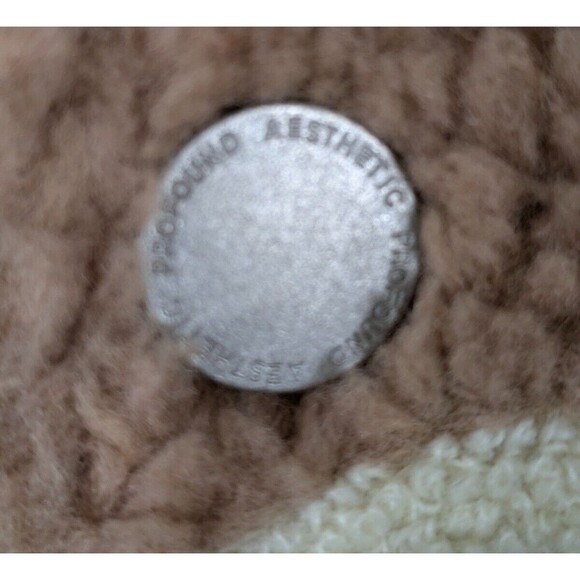 Profound Aesthetic Mens Split Color Shearling Varsity Jacket Streetwear Size XL - Picture 9 of 15